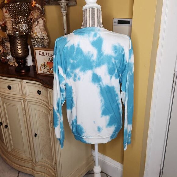 Coca cola tie dye blue and white sweatshirt women's size M - Picture 3 of 3